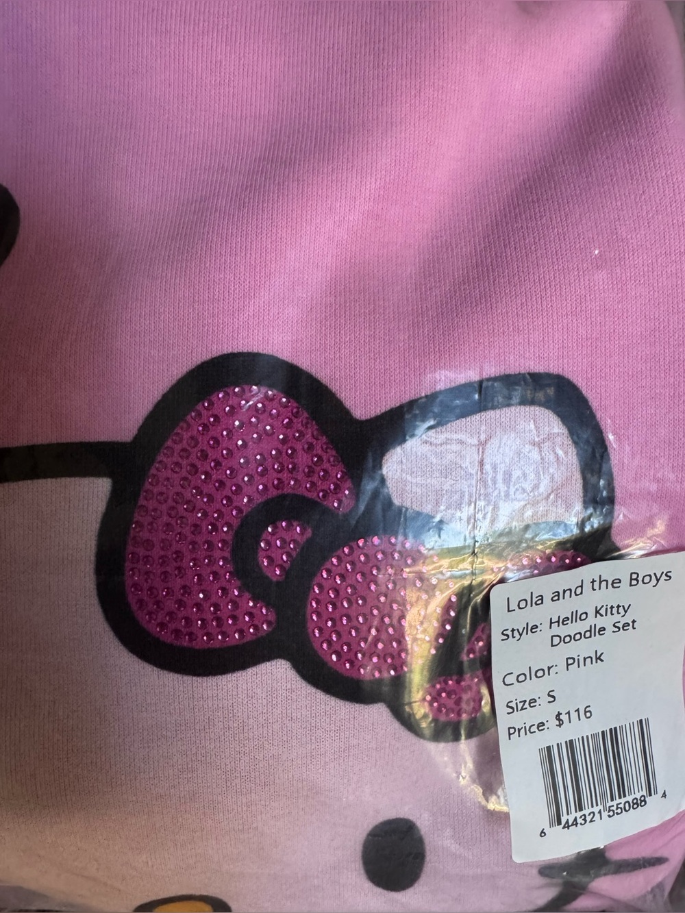 NWT Lola + The Boys Hello Kitty Doodle Set - Teen/Women Sz. S - Picture 5 of 13